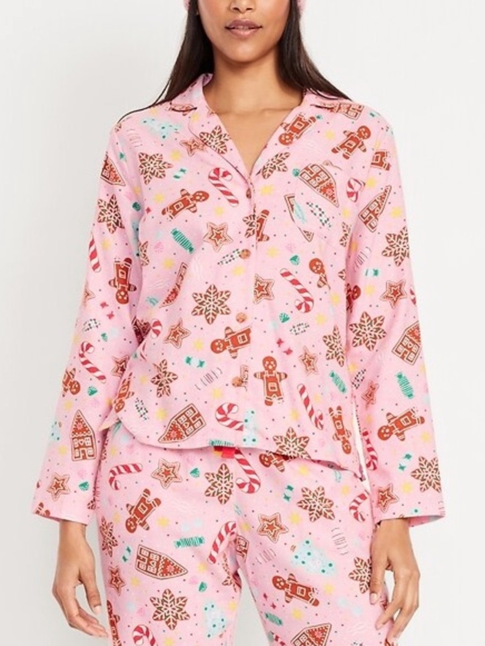 Old Navy Flannel Pajama Set (Candied Ginger)